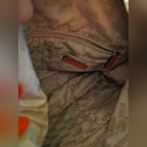 Michael Kors Orange Leather Handbag - Picture 4 of 8